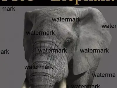 PRO Elephant 1 - 3d model 3D model