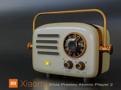 Portable radio Xiaomi Elvis Presley 2 3D model