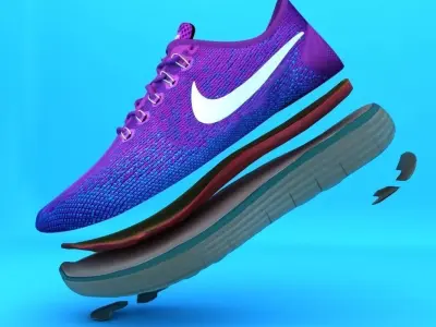 Nike Free Distance 3D model