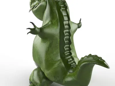Crocodile Tik Tak 3D model