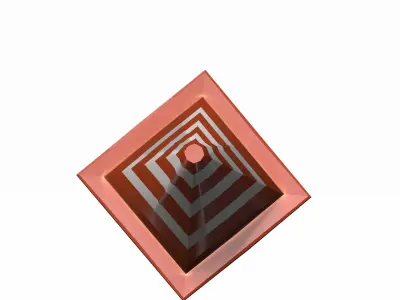 Traffic cone Low-poly 3D model