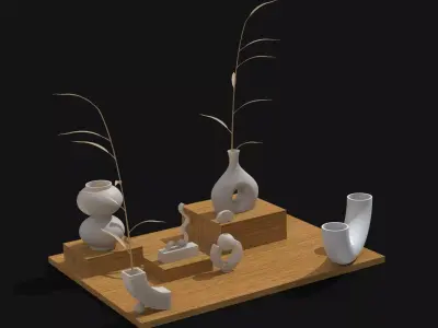 Nordic Vase Set 3D print model