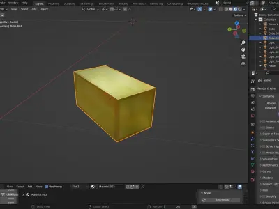 Minecraft gold blocks Free low-poly 3D model