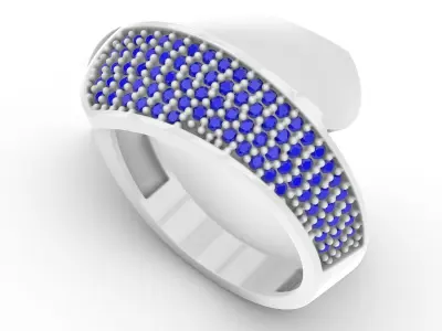 Jewelry Diamond Ring Model RG97 Free 3D print model