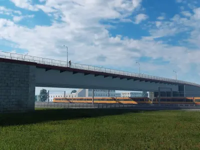 Beam Bridge 3D model