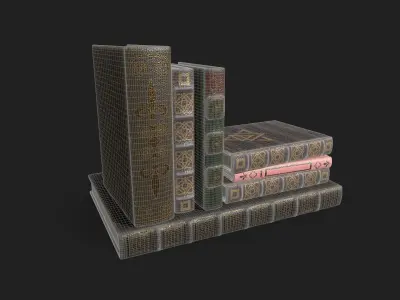 Old books 3D model