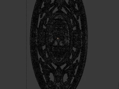 Classic decor ornament v-3D model 38 3D model