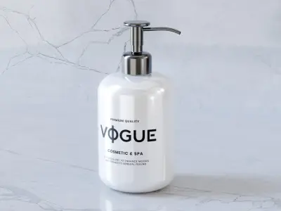 Premium Pumping Bottle 3D model