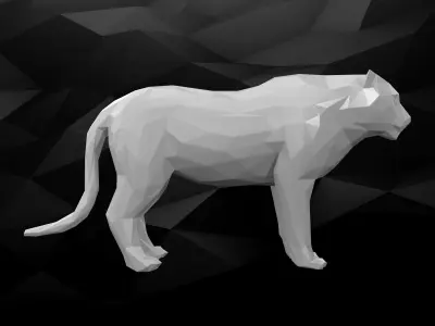 3D Printable Tiger Model 3D print model