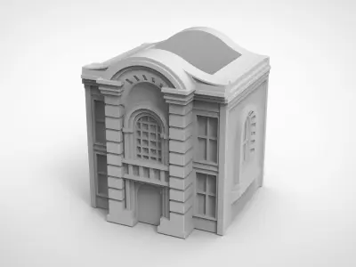 European Architecture Museum pattern vase 3D print model