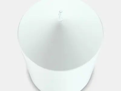 LATTNAD Unscented block candle Low-poly 3D model