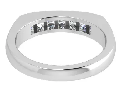 Diamond Band Ring 3809 3D print model