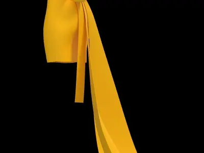 Bow skirt 3D model purchase