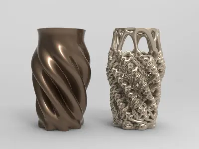 Vase Voronoi 53 3D print model