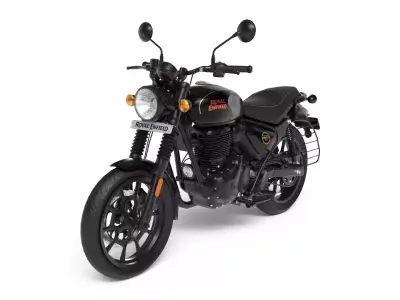 Royal Enfield Hunter 350 - Factory Black - Realistic 3D Model Low-poly 3D model