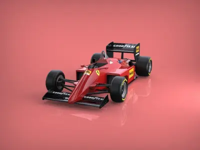 F1-Ferrari 1985 3D model