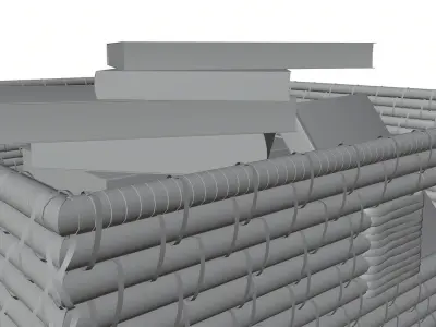 Decorative bookstores HG2 3D model