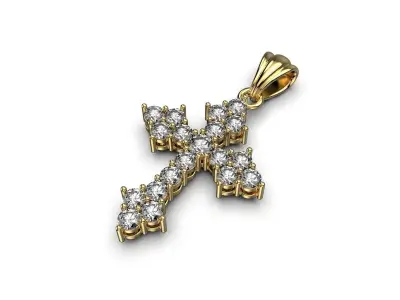 cross pendant 210324 3D print model