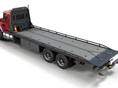 Kenworth t440 tow truck Low-poly 3D model