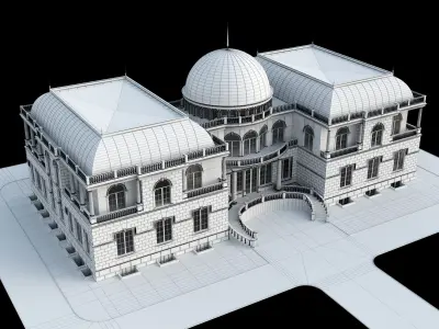 Classic villa 3D model