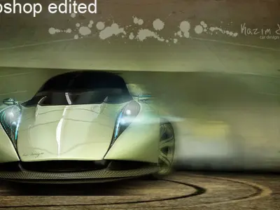 sport super car design drift concept 3D model