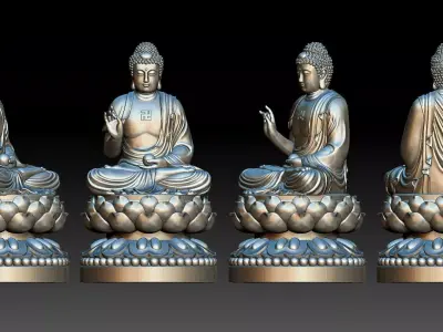 Amitabha Buddha 3D print model