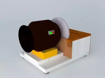 Sander bench with motor Emery 3D model