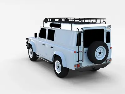 Land Rover Defender 110 Utility Station Wagon rev 3D model