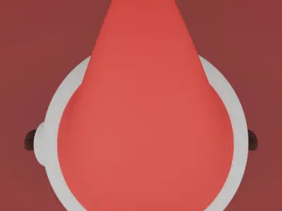 Santa Claus 3D model for 3D print Christmas model 3D print model