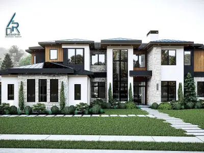 Modern House - Stl - Dae file - 3d model Only 3D print model