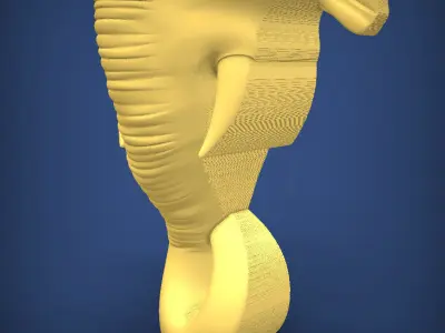 Carved panel painting STL 3D print model