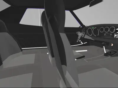 70s toyota GT 3D model