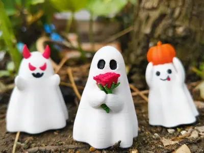Halloween Special - Cute Boo Ghost collection 3D print model