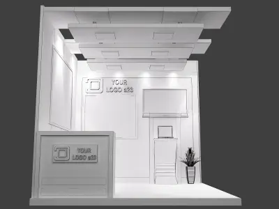 Booth Exhibition Stand a599e 3D model