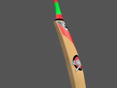 Cricket Bat Low-poly 3D model