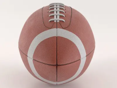 American Football Ball 3D model