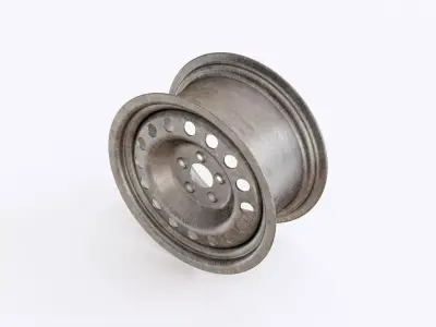 Steel rim 03 3D model