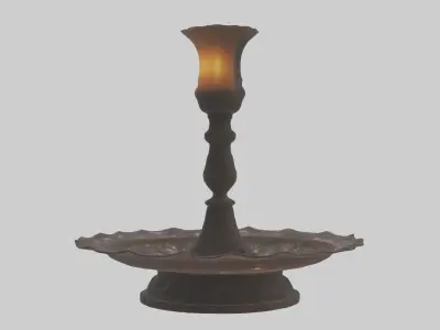 Candle Holder model Low-poly 3D model
