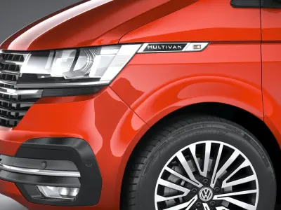 Volkswagen Transporter T6-1 Multivan 2020 3D model