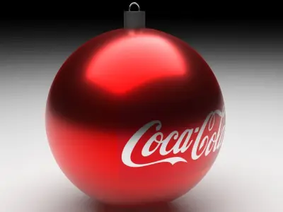 Coca Cola Christmas Ball 3D model
