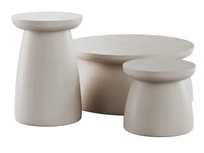 japandi Design Beige Color 3D model