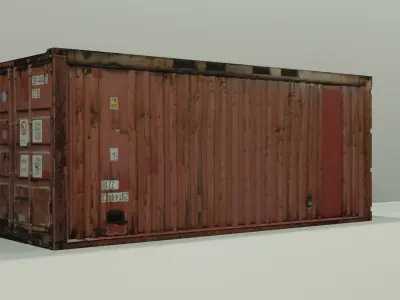 Conteiner for background Free 3D model