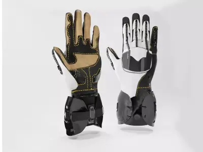Motorcycle Glove - Handroid 3D model