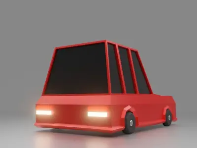 Car Low Poly Toon Low-poly 3D model