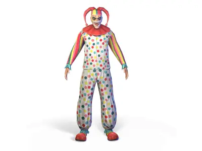 Clown Low-poly 3D model