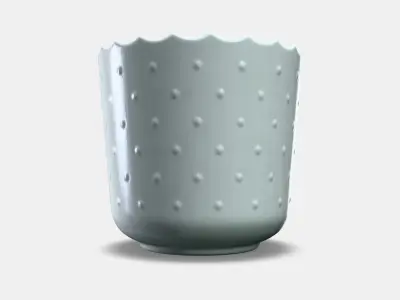 SESAMFRON Plant pot 1 Low-poly 3D model