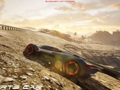 Sportscar VOL 2 Low-poly 3D model