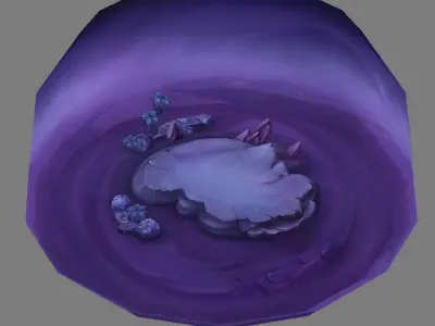 Game Low Modal - Aladdin Desert Ground Night 02 3D model