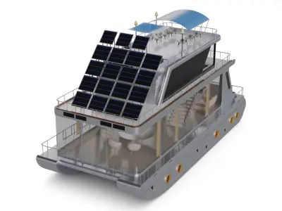 Adventure Houseboat 3D model