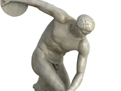 Statue 07 Low-poly 3D model